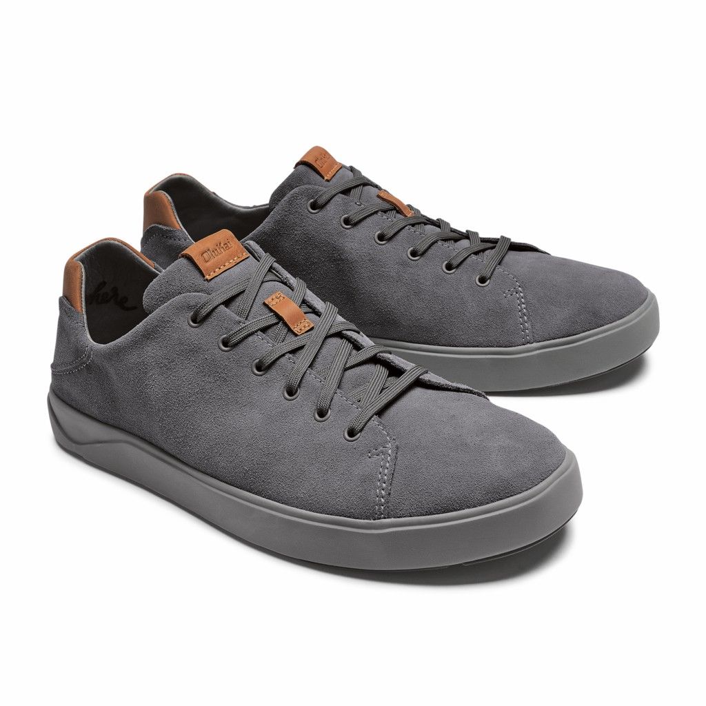 Olukai Men's Lae ahi LI Kala Sneaker - Fog US261-408